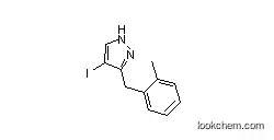 Molecular Structure of 1260838-10-5 (4-iodo-3-(2-methylbenzyl)-1H-pyrazole)